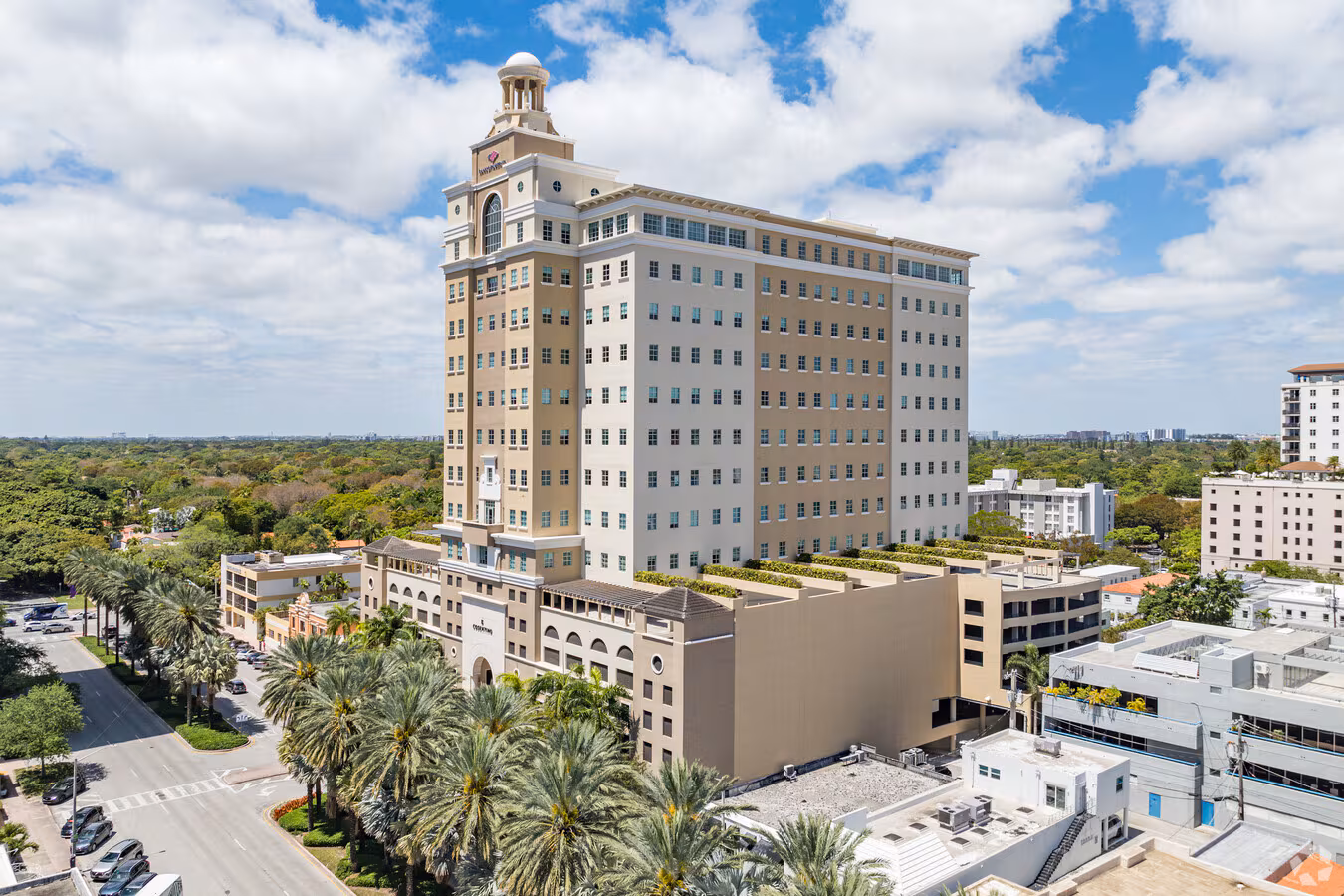 The 355 Alhambra building in Coral Gables